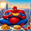 Aesthetic Fat Spiderman Paint By Numbers