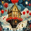 Flying House Qrt Paint By Numbers