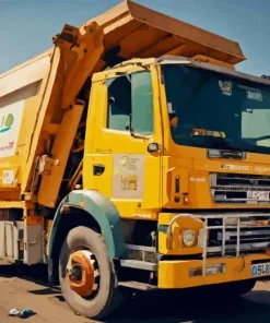 Garbage Truck Paint By Numbers