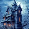 Halloween House Paint By Numbers