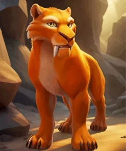 Ice Age Tiger Diego Paint By Numbers