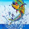 Mahi Mahi Fish Paint By Numbers