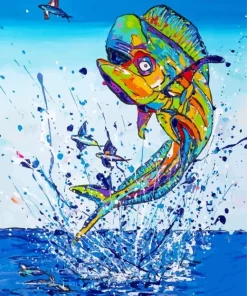 Mahi Mahi Fish Paint By Numbers