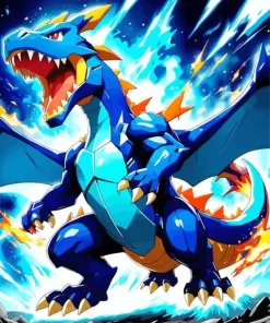 Mega Charizard Z Paint By Numbers