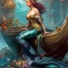 Mermaid On Boat Paint By Numbers