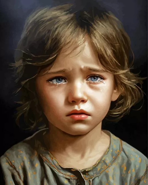 sad eyes boy paint by number Sad Eyes Boy Paint By Numbers
