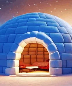 Snow House Paint By Numbers