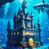 Underwater Castle Paint By Numbers