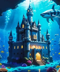 Underwater Castle Paint By Numbers