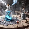 Blue Potion Bottle Paint By Numbers