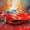 Vintage Ferrari Car Paint By Numbers