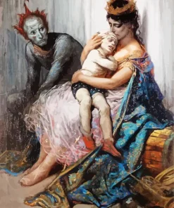Acrobats Gustave Dore Paint By Numbers