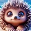Adorable Echidna Paint By Numbers