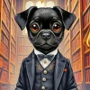 Aesthetic Elegant Dog Paint By Numbers