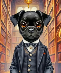 Aesthetic Elegant Dog Paint By Numbers