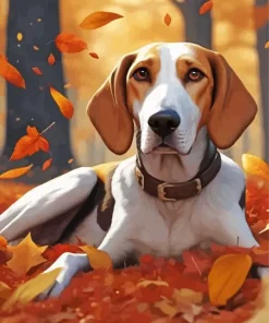 Aesthetic Fall Dog Paint By Numbers