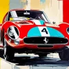 Ferrari 250 Gto Art Paint By Numbers