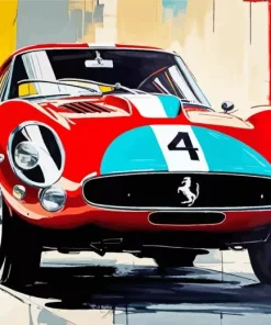 Ferrari 250 Gto Art Paint By Numbers