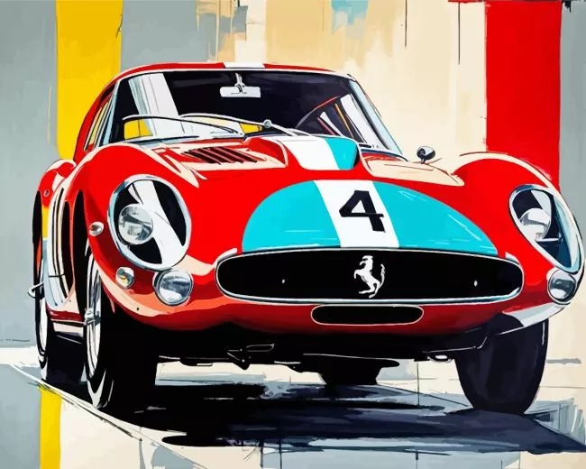 aesthetic ferrari 250 gto art paint by number Ferrari 250 Gto Art Paint By Numbers