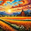 Aesthetic Field Barn Paint By Numbers