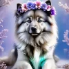 Flower Crown Dog Paint By Numbers