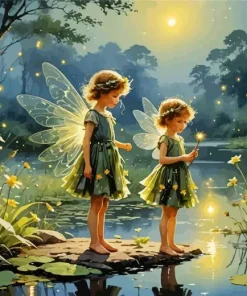 Aesthetic Flower Fairies Paint By Numbers