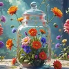 Flower In Jar Art Paint By Numbers
