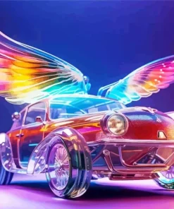 Flying Car Art Paint By Numbers