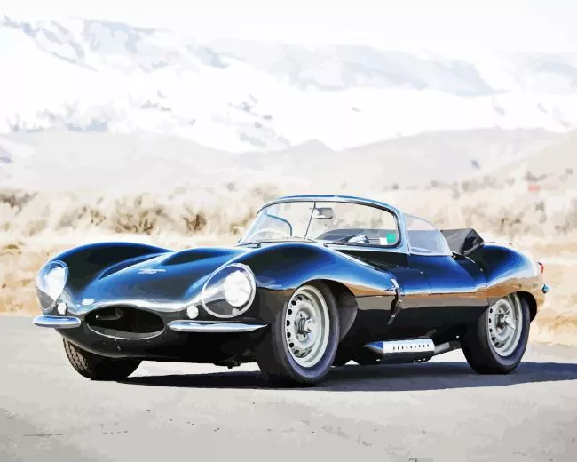 black jaguar xkss paint by numbers Black Jaguar Xkss Paint By Numbers