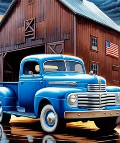 Blue Truck Paint By Numbers