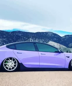 Bright Purple Car Paint By Numbers