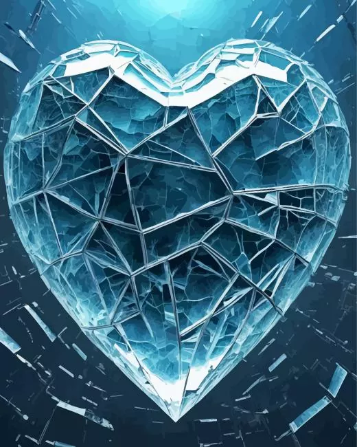 broken heart paint by numbers Broken Heart Paint By Numbers