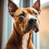 Brown Amstaff Dog Paint By Numbers