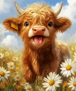 Brown Baby Calf Paint By Numbers