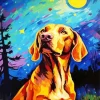 Brown Coonhound Art Paint By Numbers
