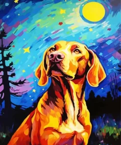 Brown Coonhound Art Paint By Numbers