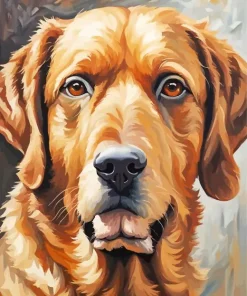 Brown Dog Face Paint By Numbers