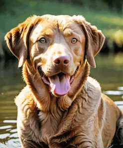Brown English Labrador Paint By Numbers
