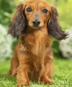 Fluffy Dachshund Paint By Numbers