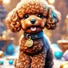 Brown Fluffy Poodle Paint By Numbers