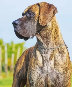 Brown Great Dane Paint By Numbers