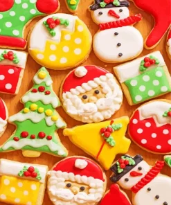 Christmas Cookies Paint By Numbers