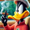 Classy Duck Smoking Paint By Numbers