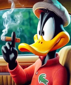 Classy Duck Smoking Paint By Numbers
