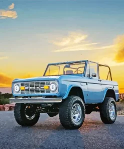 Ford Bronco Sunset Paint By Numbers