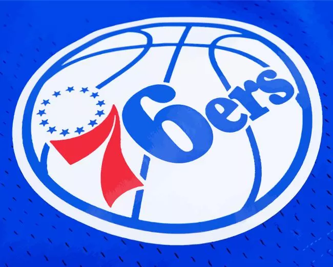 the 76ers logo paint by number The 76ers Logo Paint By Numbers
