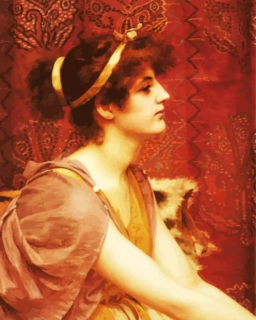 A Classical Beauty by john godward paint by numbers A Classical Beauty Paint By Numbers