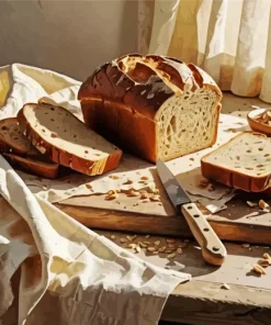 Baked Bread Paint By Numbers