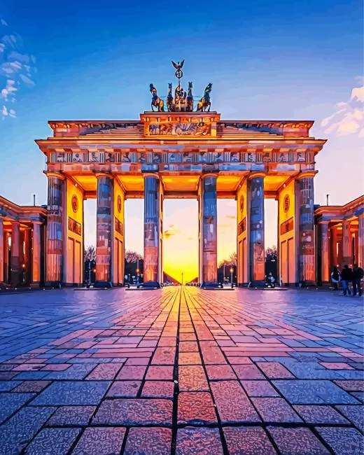 Berlin brandenburg gate paint by numbers Berlin Brandenburg Gate Paint By Numbers