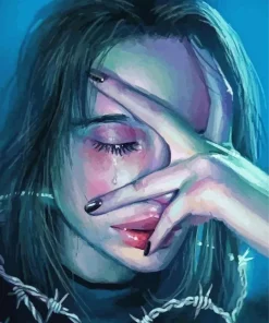 Broken Girl Crying Paint By Numbers